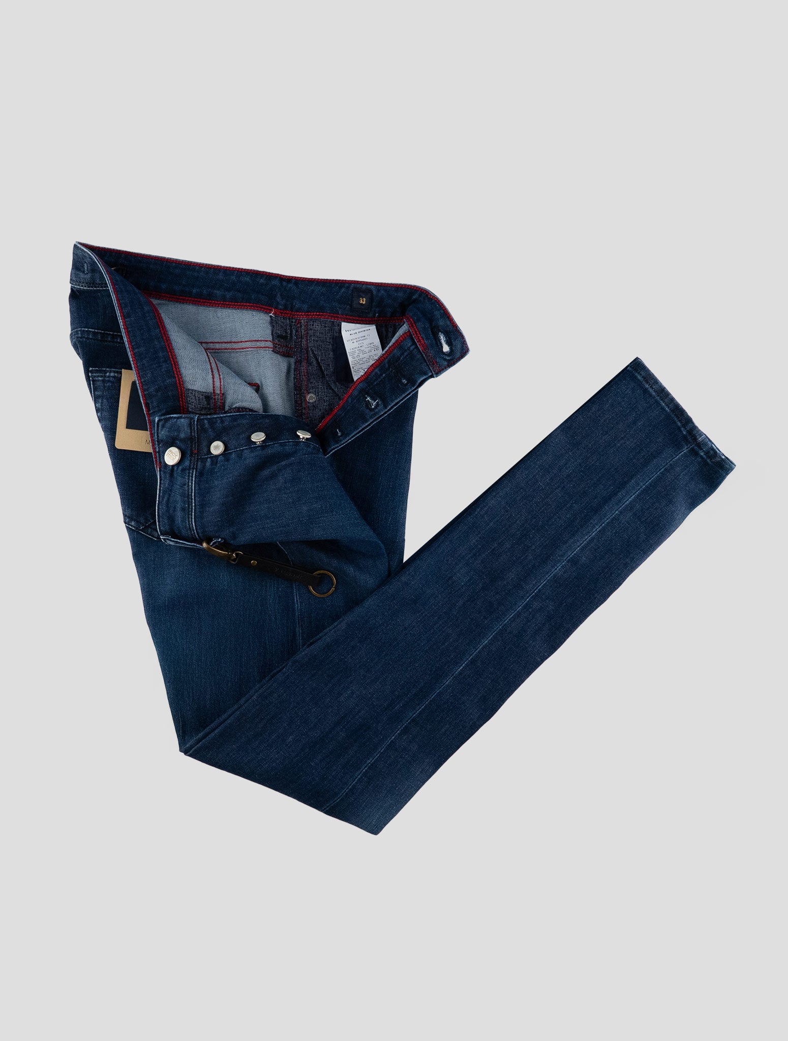 Incotex Blue Cotton Viscose Jeans