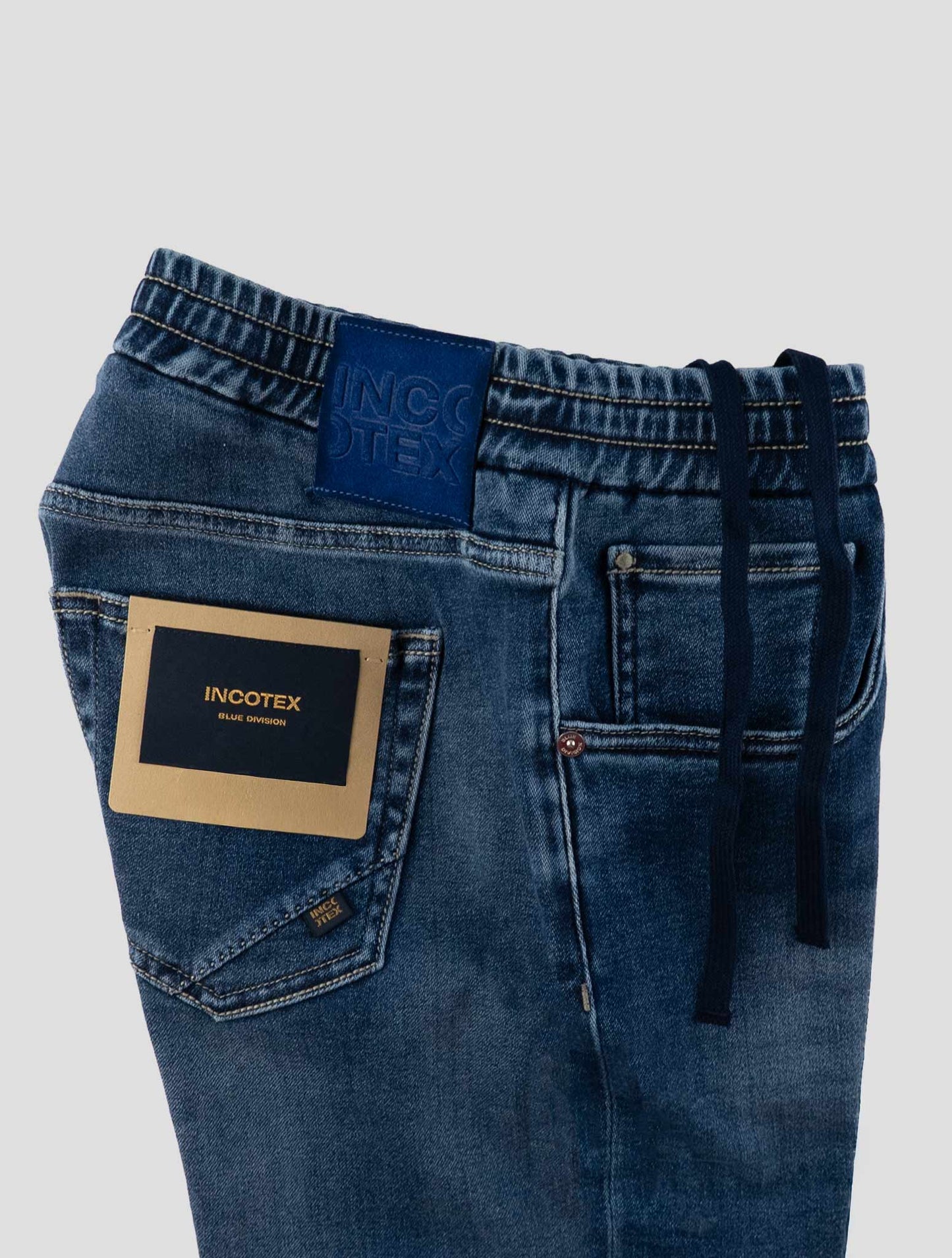 Incotex Blue Cotton Pl Ea Jeans