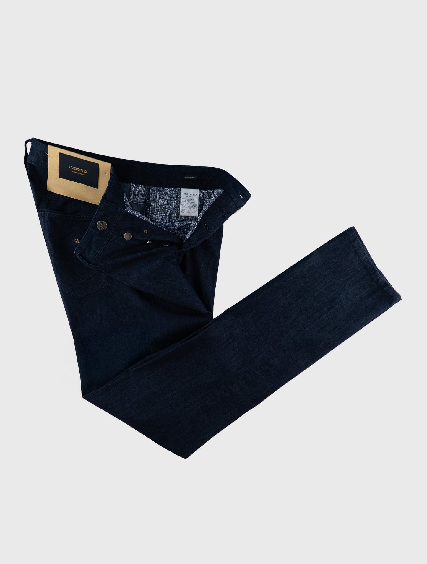 Incotex Blue Cotton Viscose Pl Ea Jeans