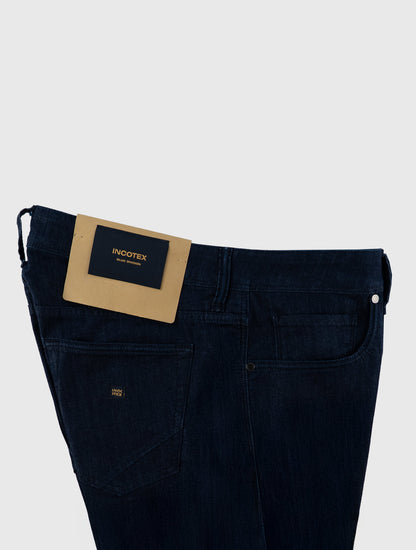 Incotex Blue Cotton Viscose Pl Ea Jeans