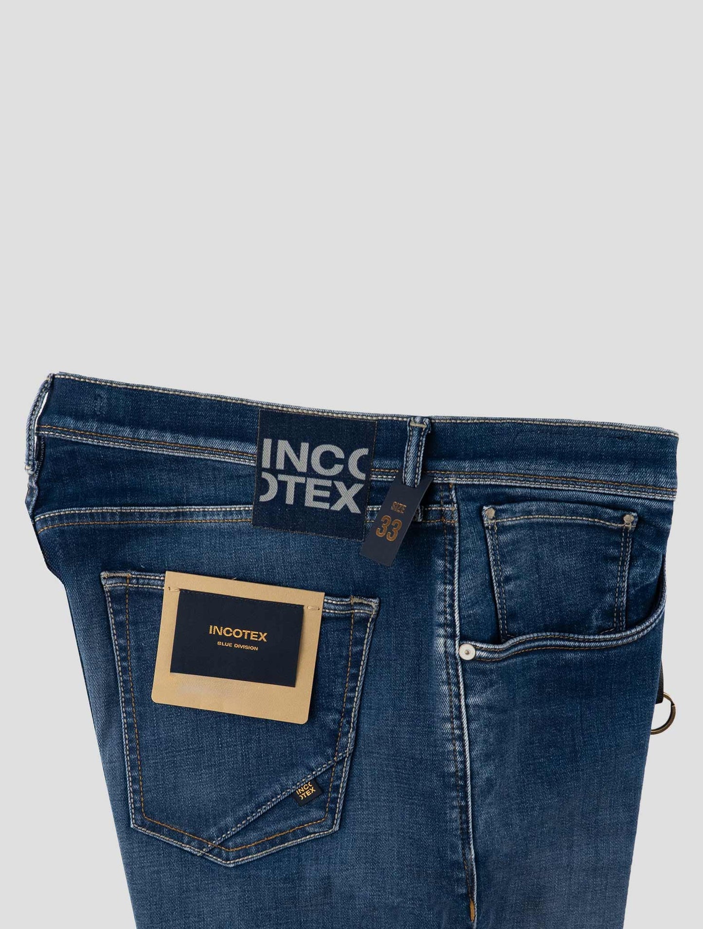Incotex Blue Cotton Ea Jeans