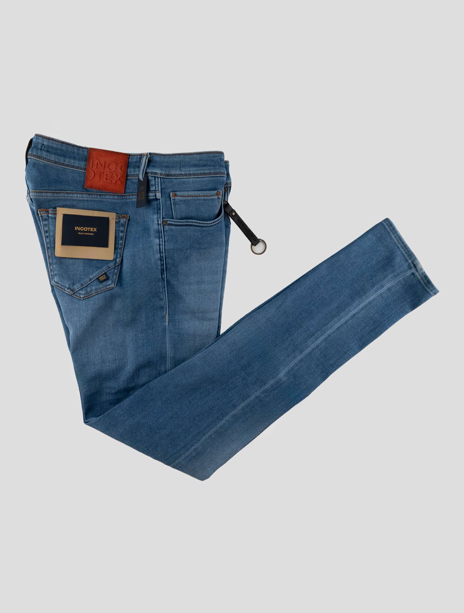 Incotex Blue Cotton Pl Ea Jeans