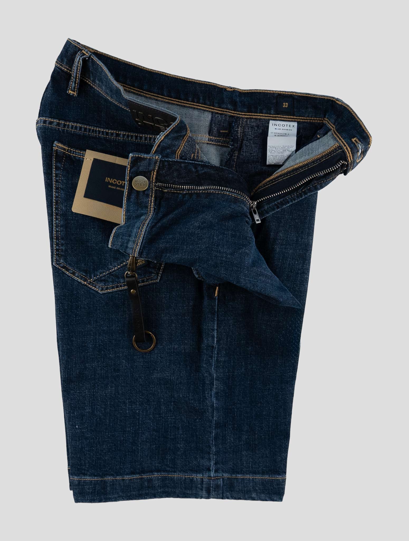Incotex Blue Cotton Ea Short Pant