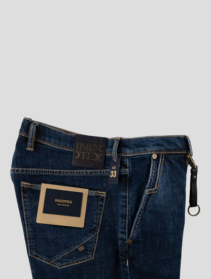 Incotex Blue Cotton Ea Short Pant