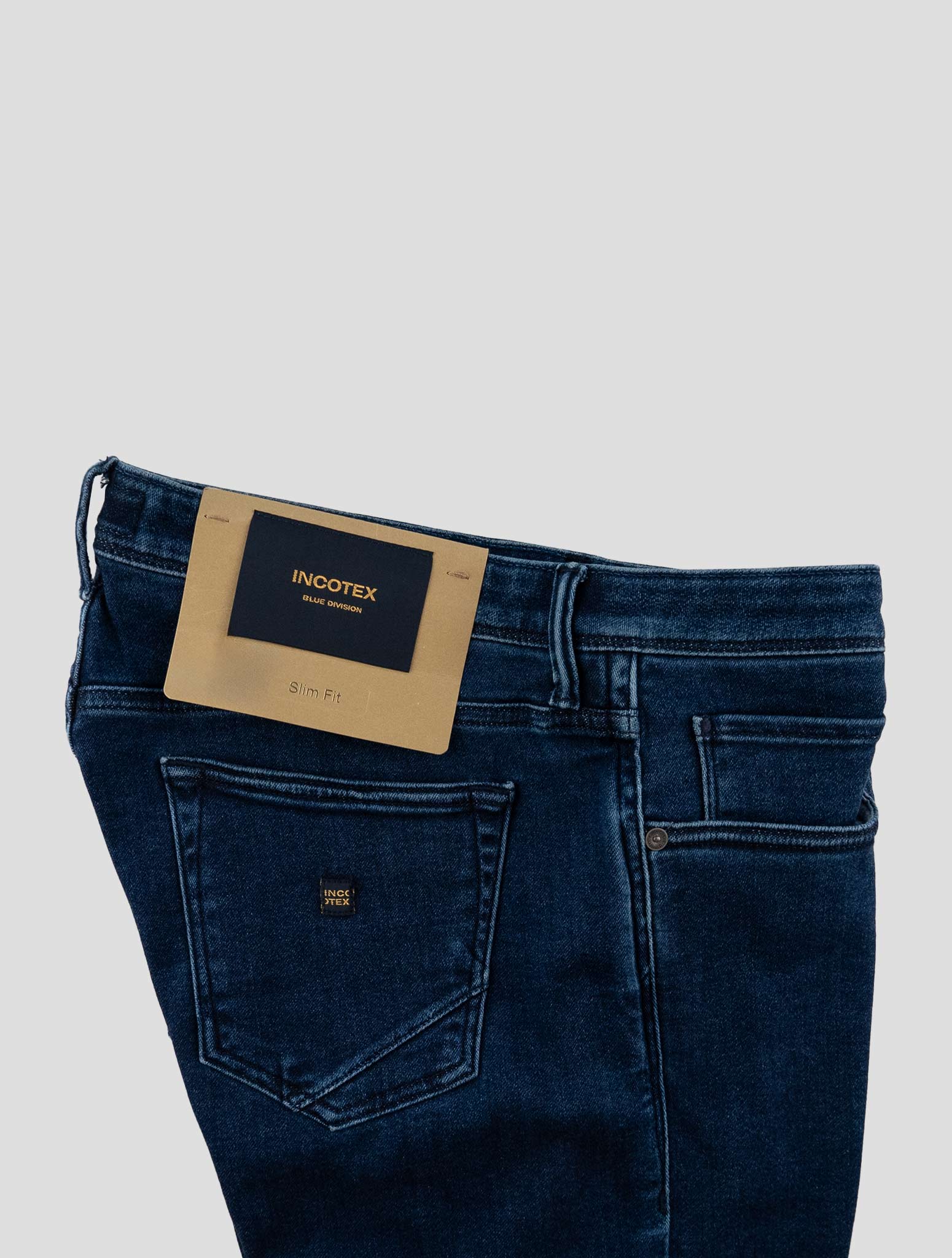 Incotex Blue Cotton Pl Ea Jeans