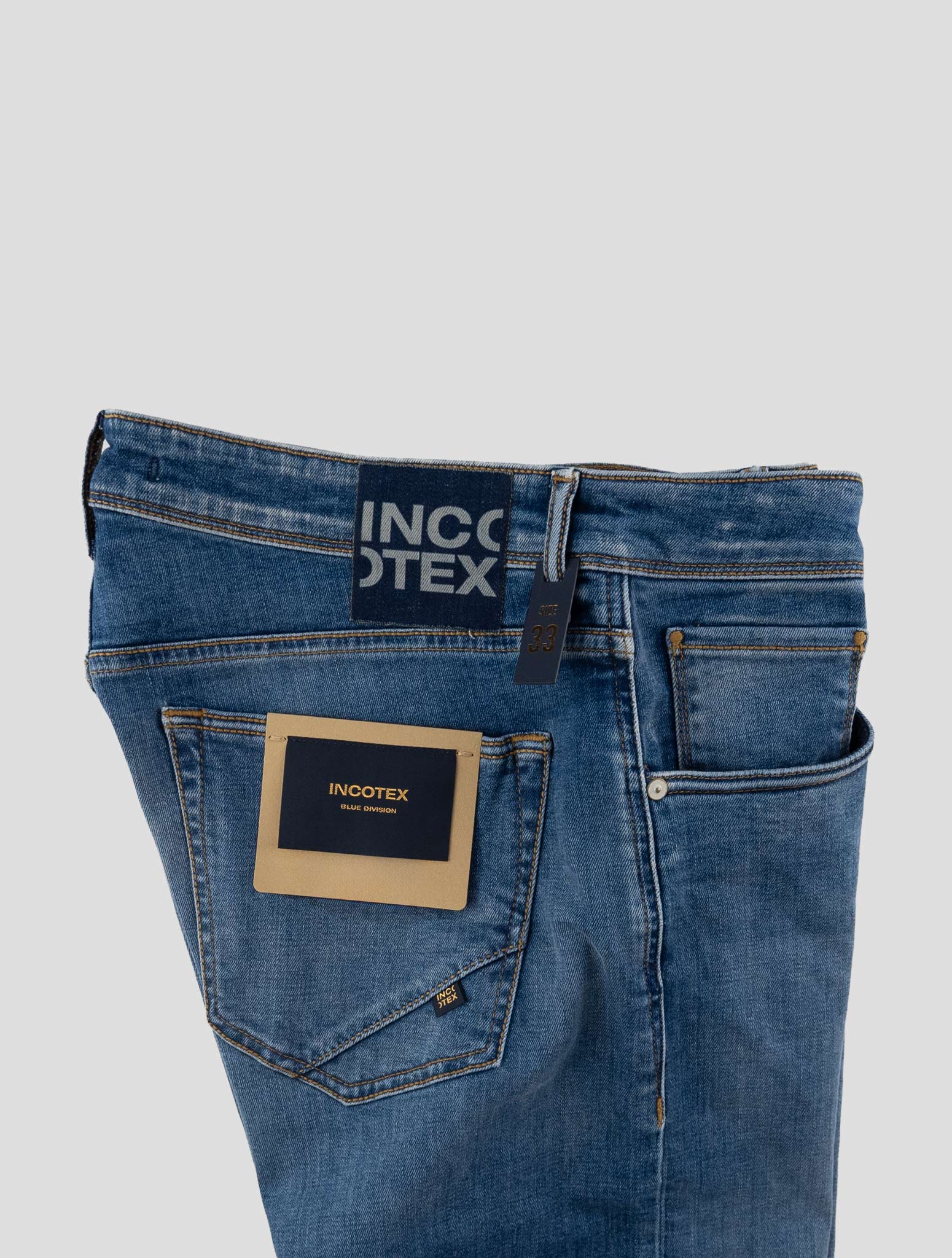 Incotex Blue Cotton Ea Jeans
