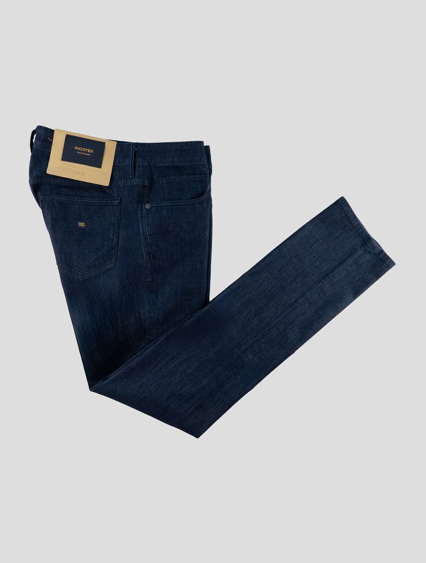 Incotex Blue Cotton Viscose Pl Ea Jeans