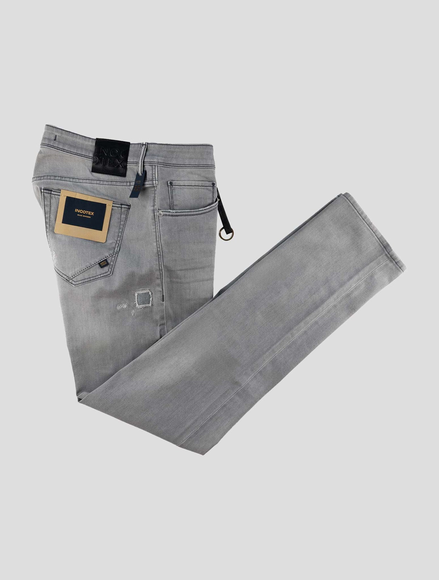 Incotex Gray Cotton Ea Jeans