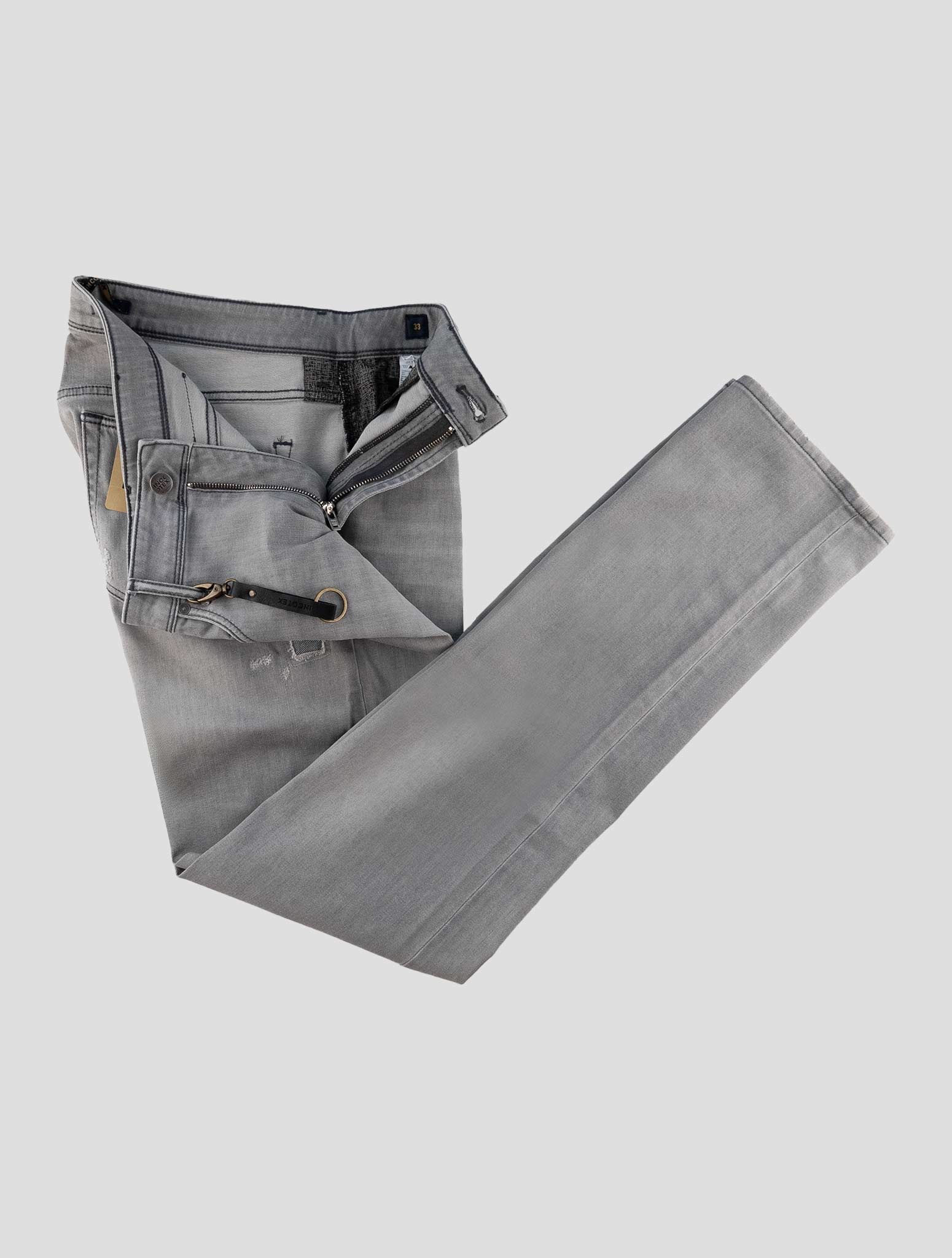 Incotex Gray Cotton Ea Jeans
