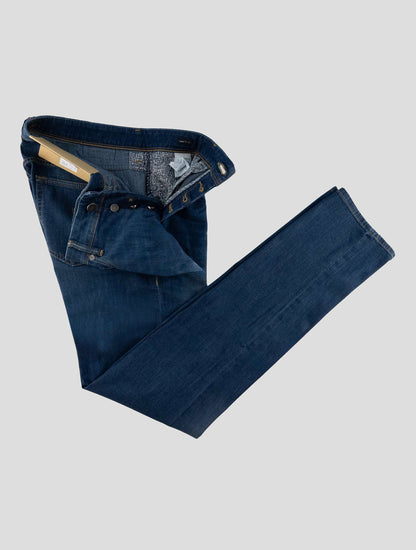 Incotex Blue Cotton Viscose Pl Ea Jeans