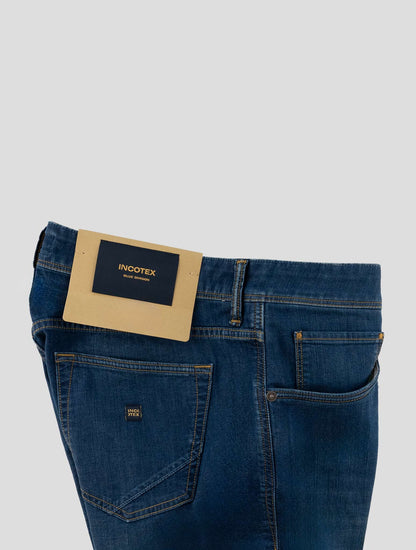 Incotex Blue Cotton Viscose Pl Ea Jeans
