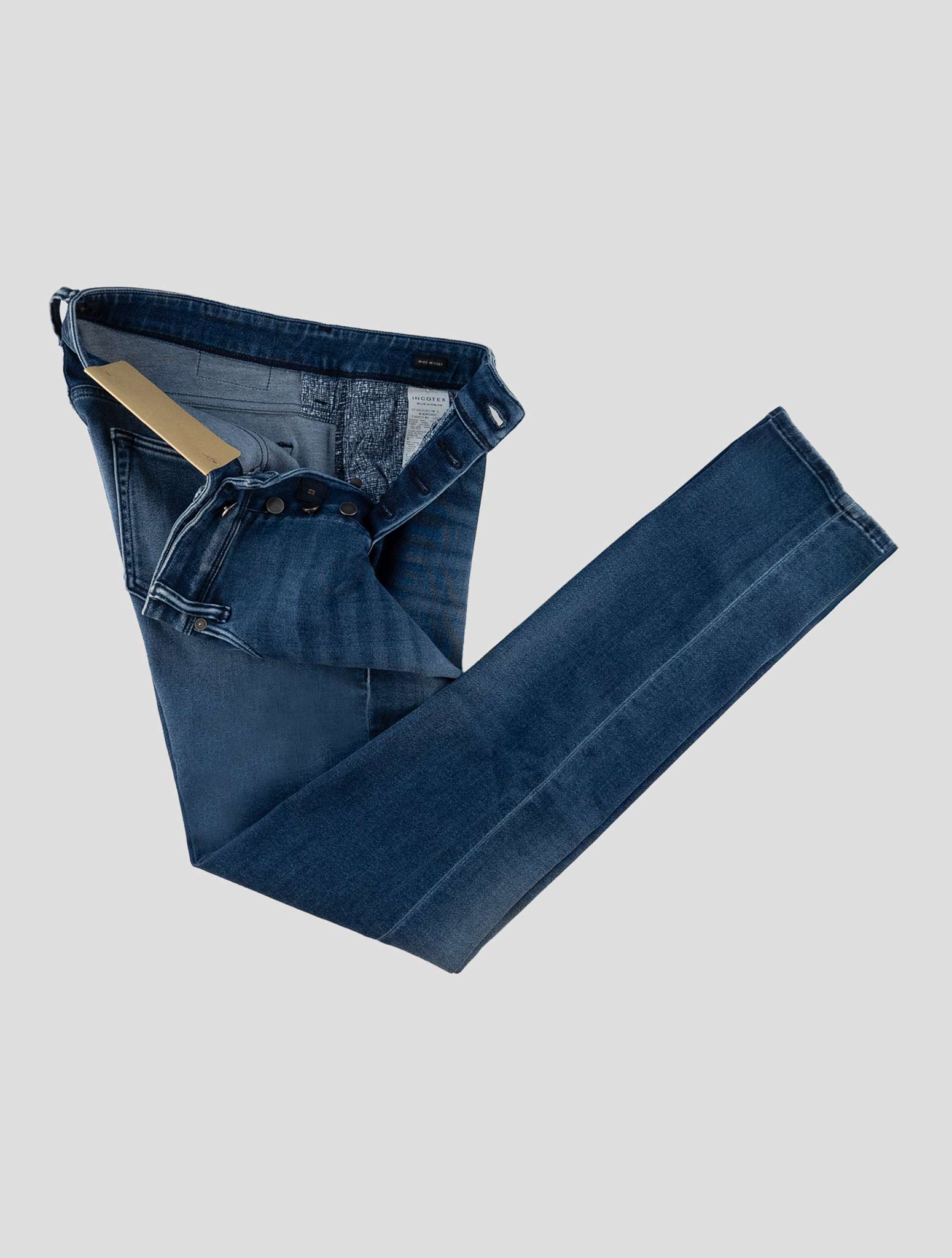 Incotex Blue Cotton Pl Ea Jeans