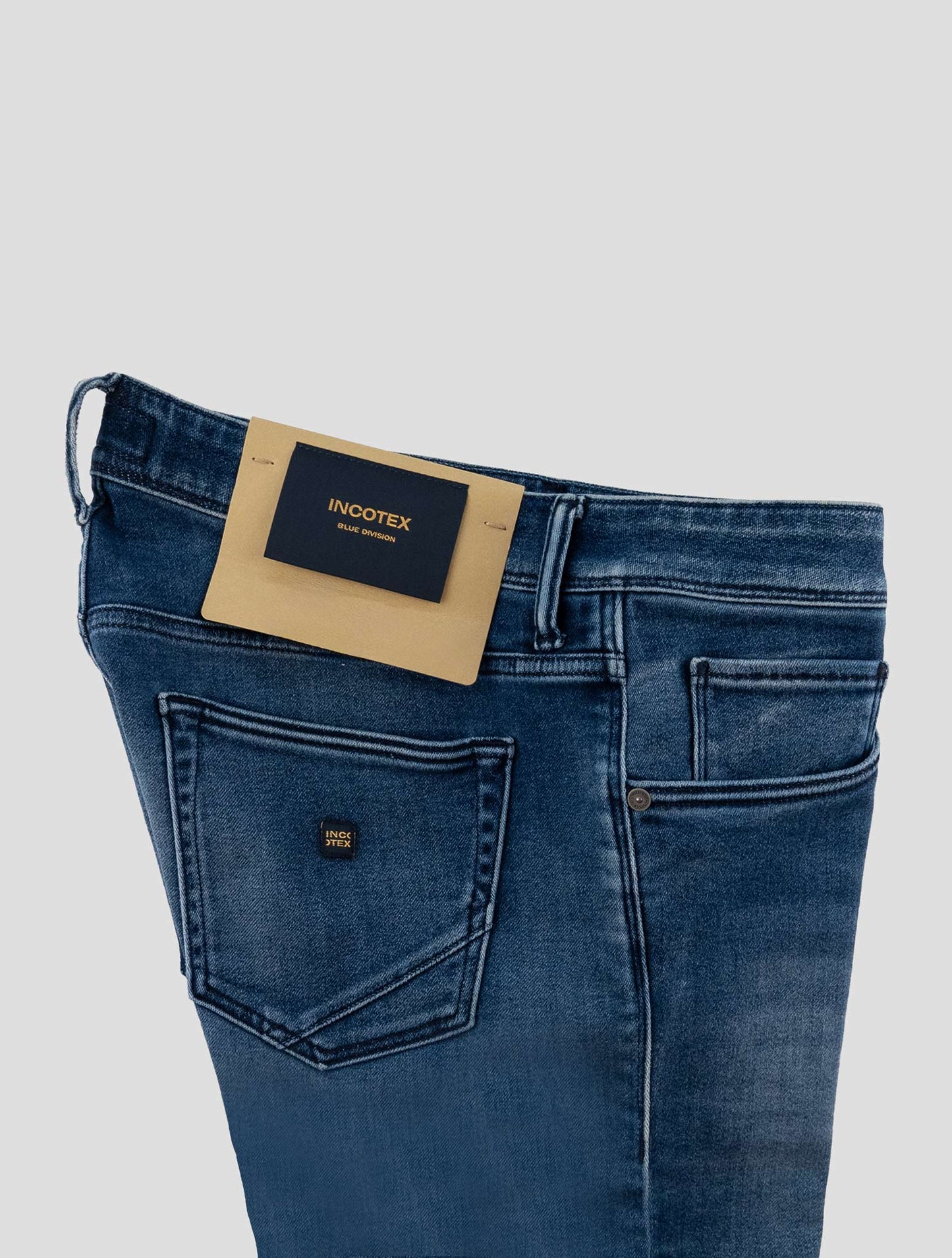 Incotex Blue Cotton Pl Ea Jeans
