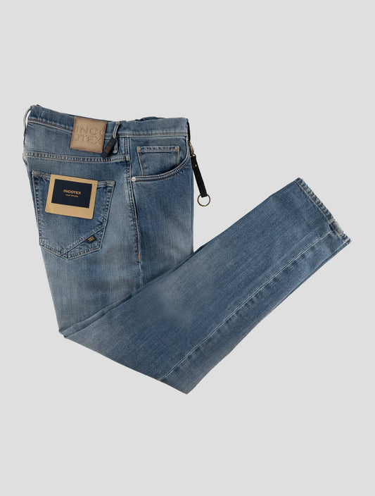 Incotex Light Blue Cotton Ea Jeans