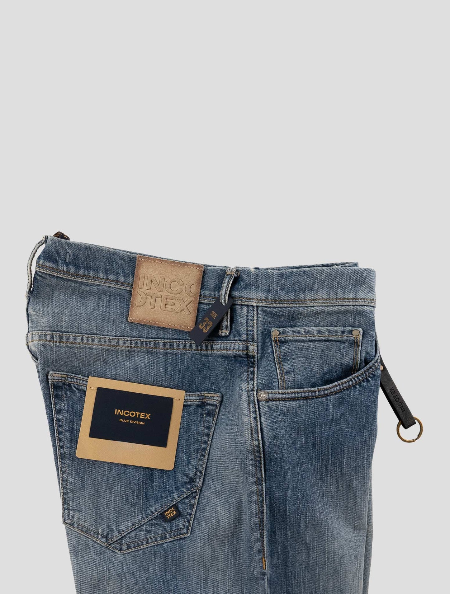 Incotex Light Blue Cotton Ea Jeans