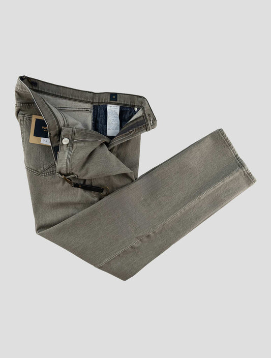 Incotex Gray Green Cotton Ea Jeans