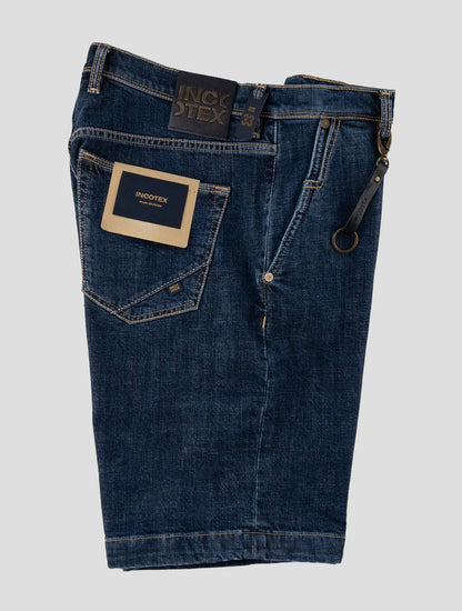Incotex Blue Cotton Ea Short Pants