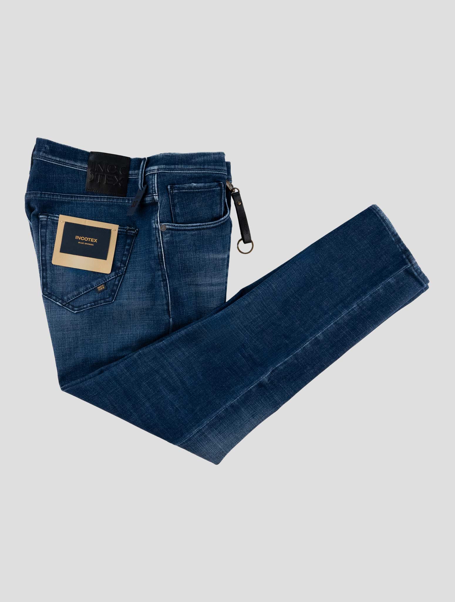 Incotex Blue Cotton Pl Ea Jeans