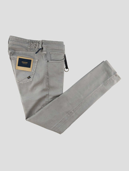 Incotex Gray Cotton Lyocell Ea Jeans