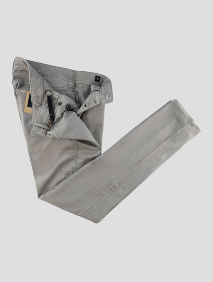 Incotex Gray Cotton Lyocell Ea Jeans