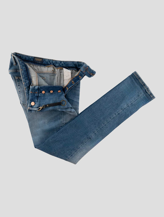 Incotex Blue Cotton Els Ea Pants Mod. Jeans