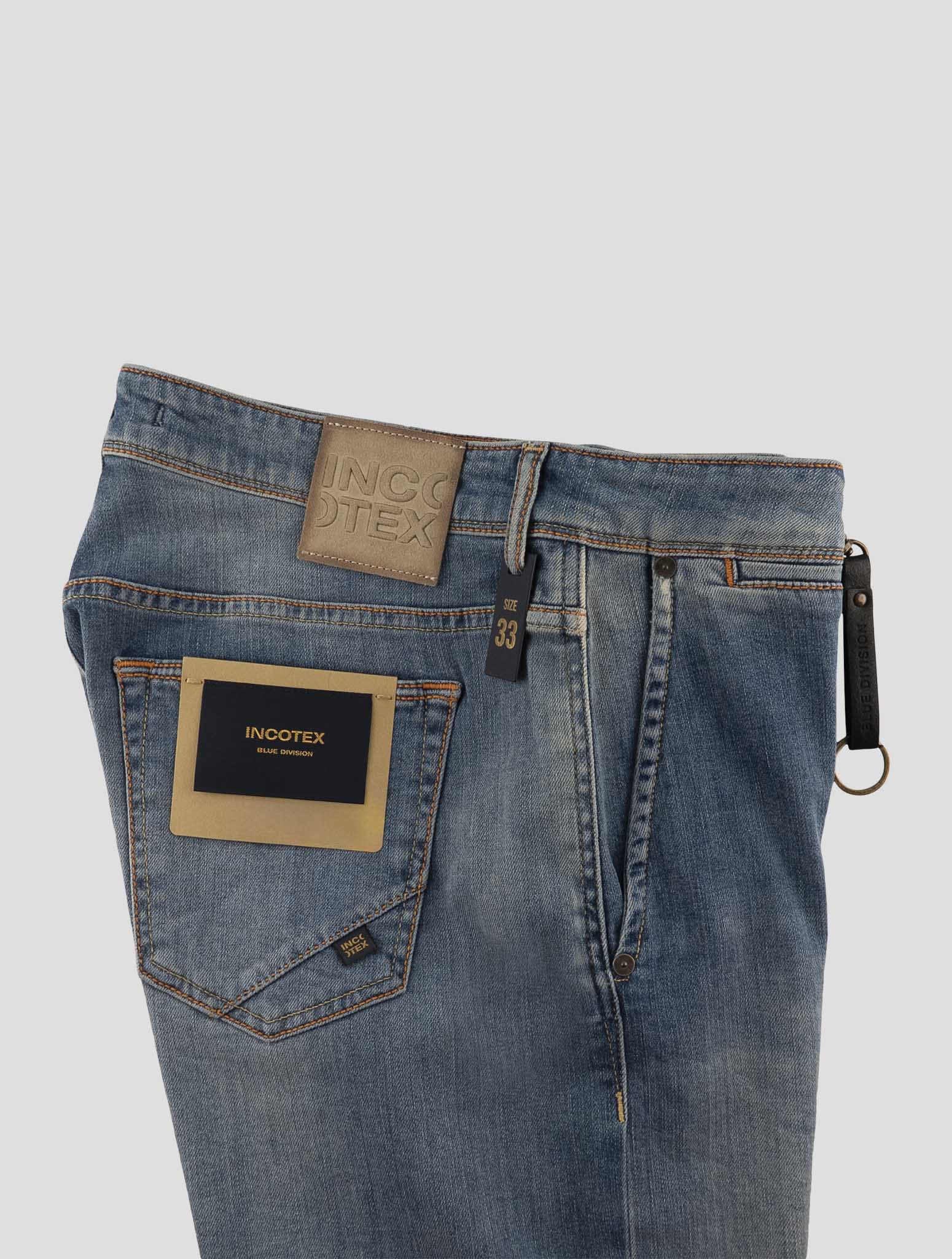 Incotex Blue Cotton Pl Ea Jeans
