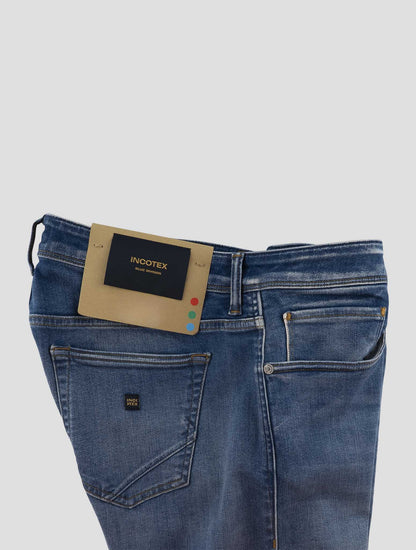 Incotex Blue Cotton Els Ea Jeans