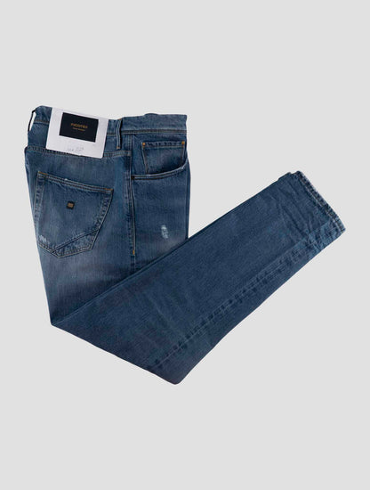 Incotex Blue Cotton Jeans