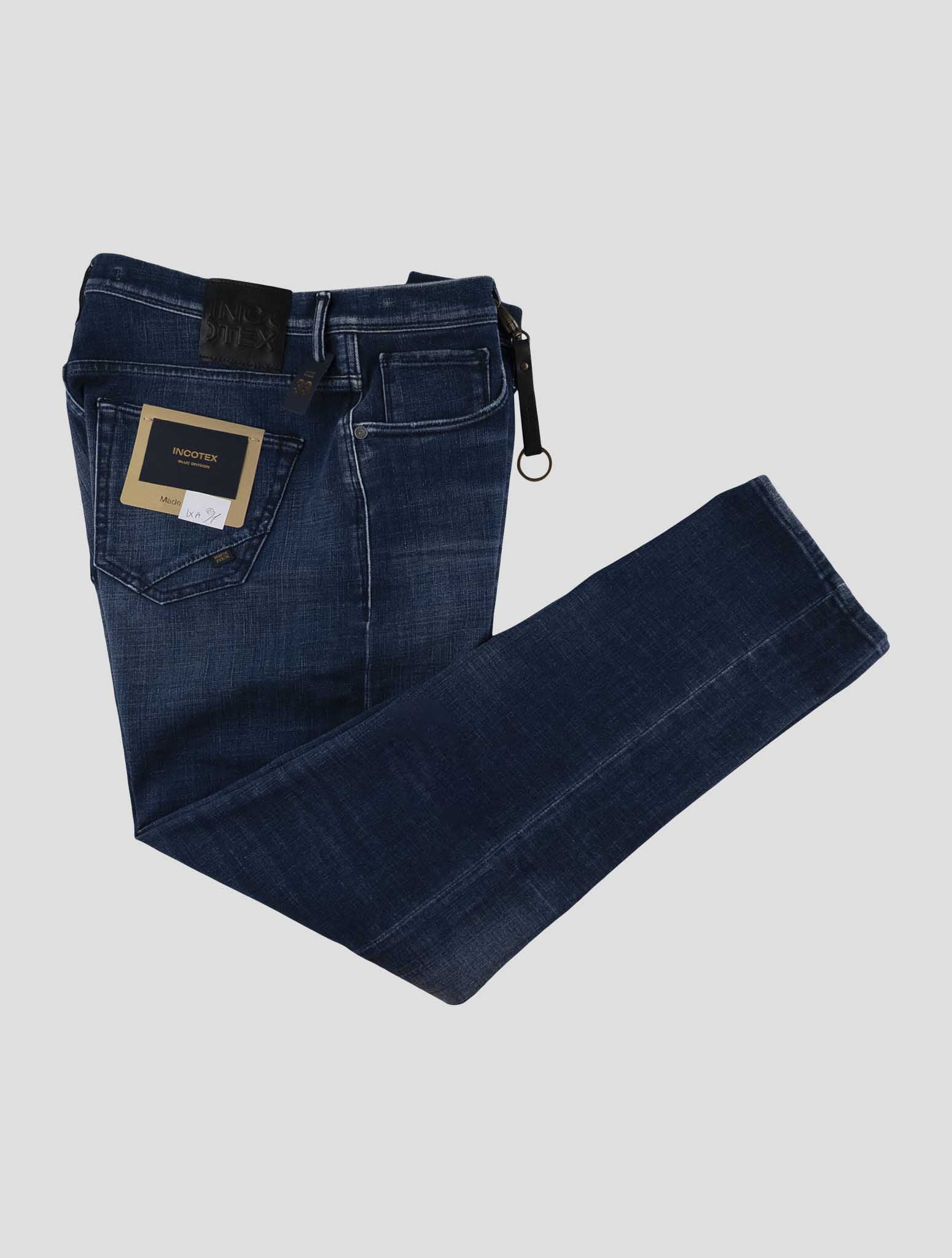 Incotex Blue Cotton Pl Ea Jeans