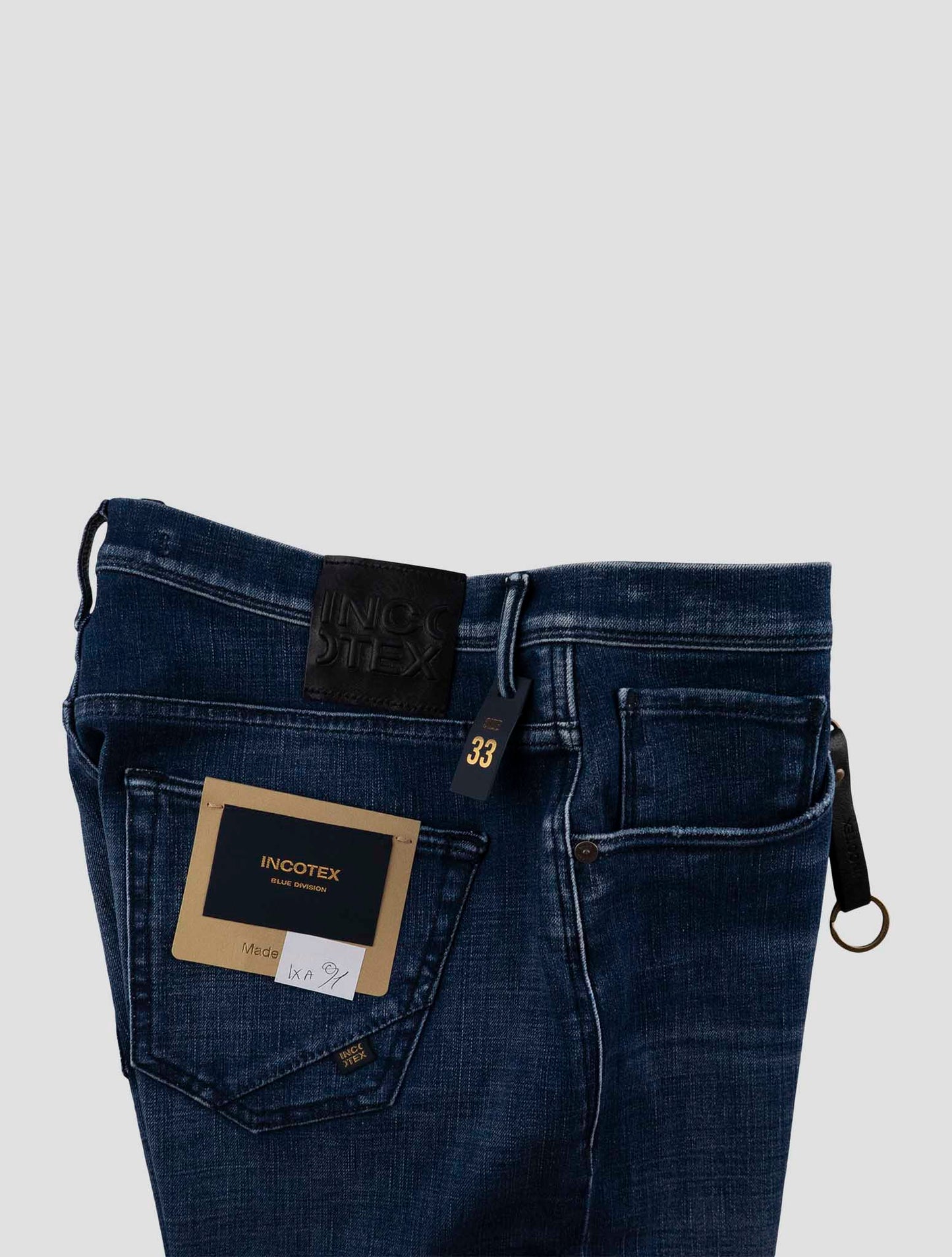 Incotex Blue Cotton Pl Ea Jeans