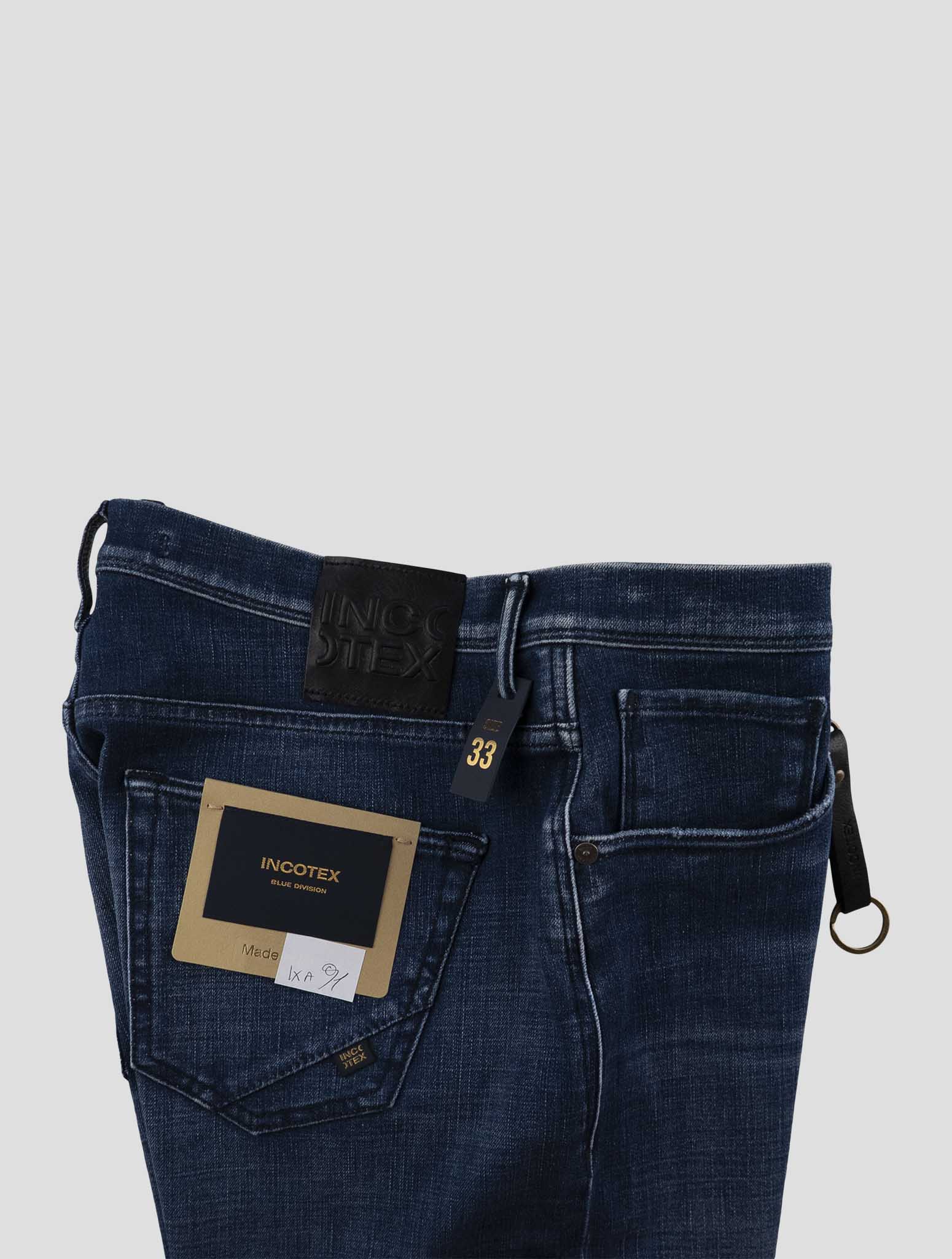 Incotex Blue Cotton Pl Ea Jeans