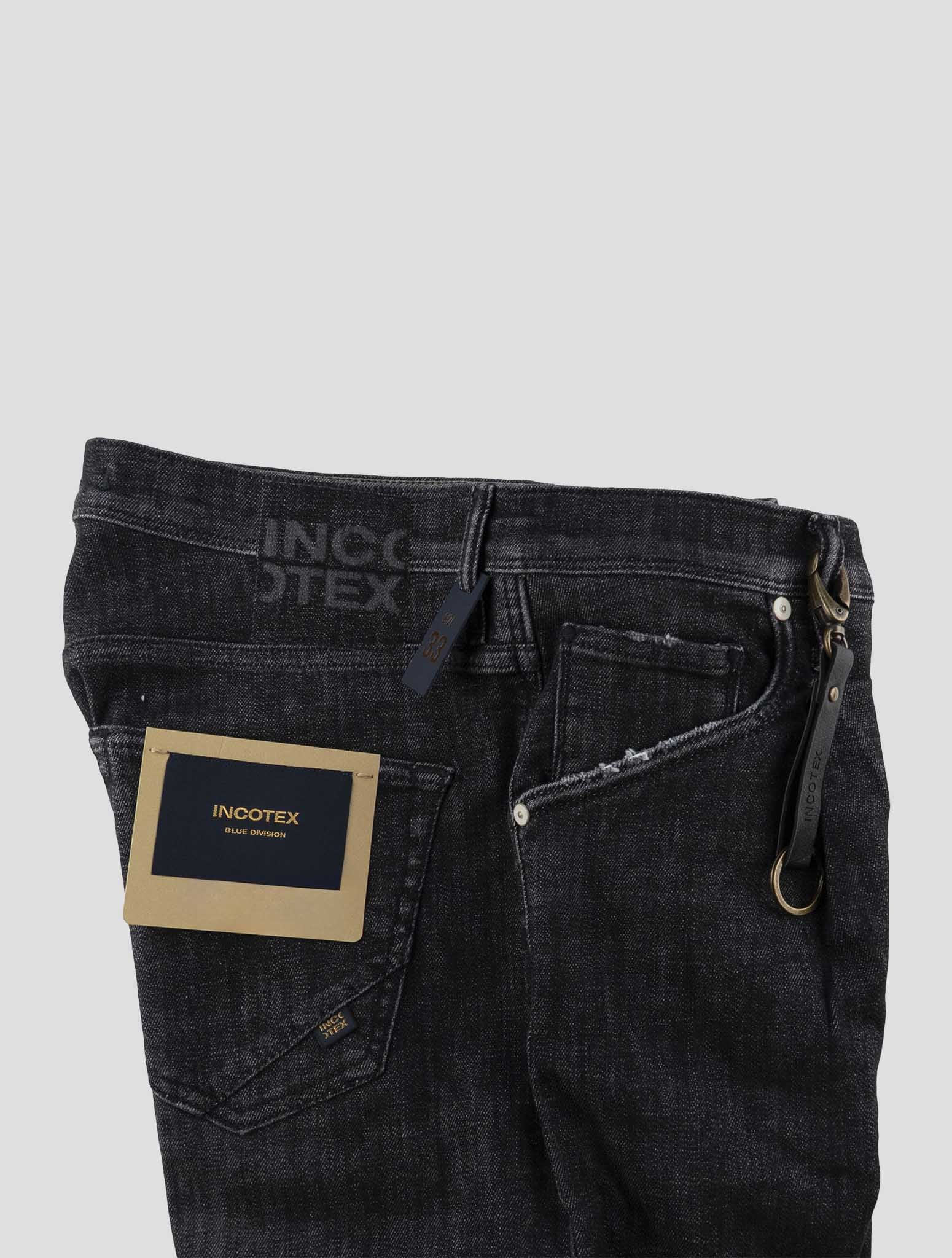 Incotex Dark Gray Cotton Ea Jeans