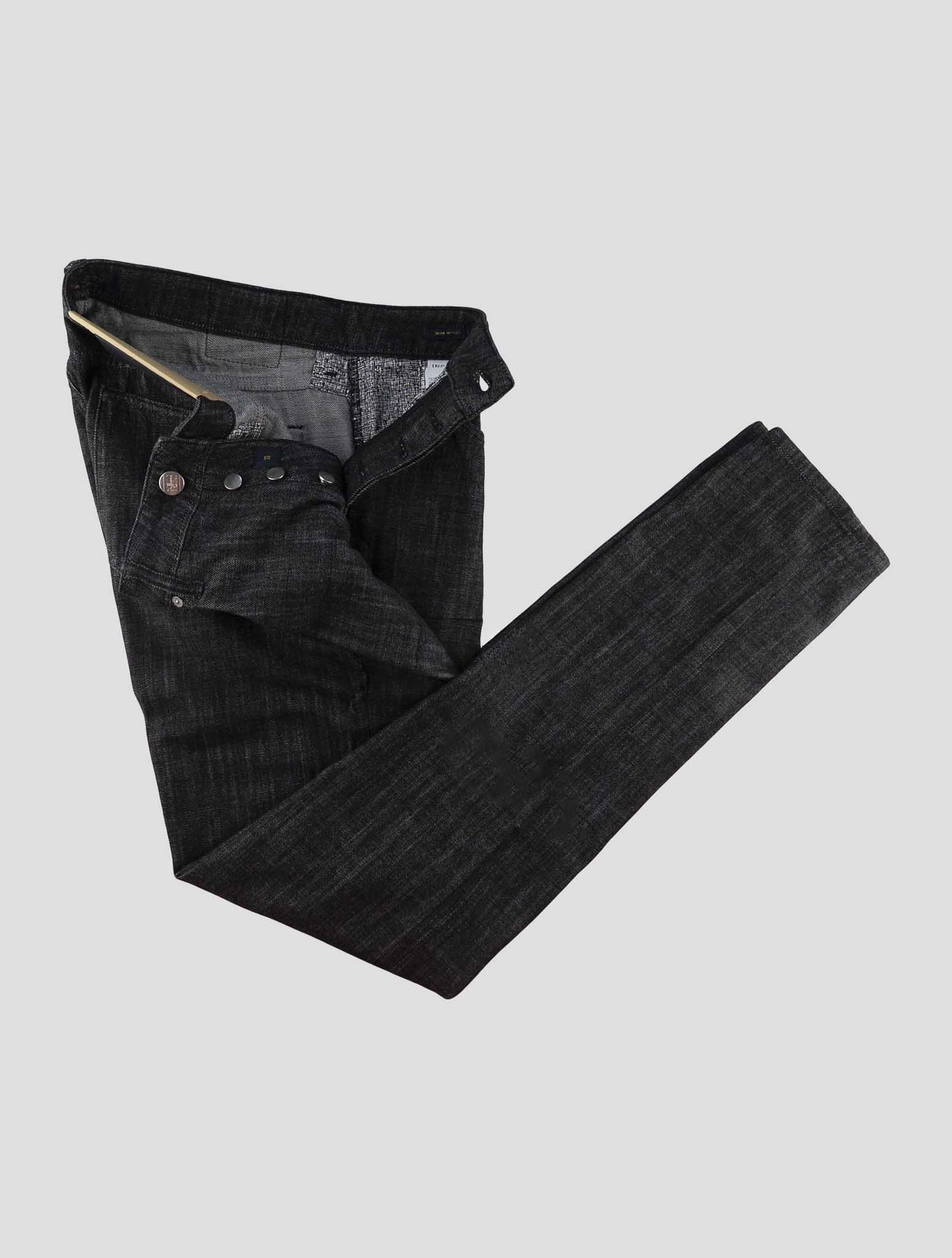 Incotex Dark Gray Cotton Jeans