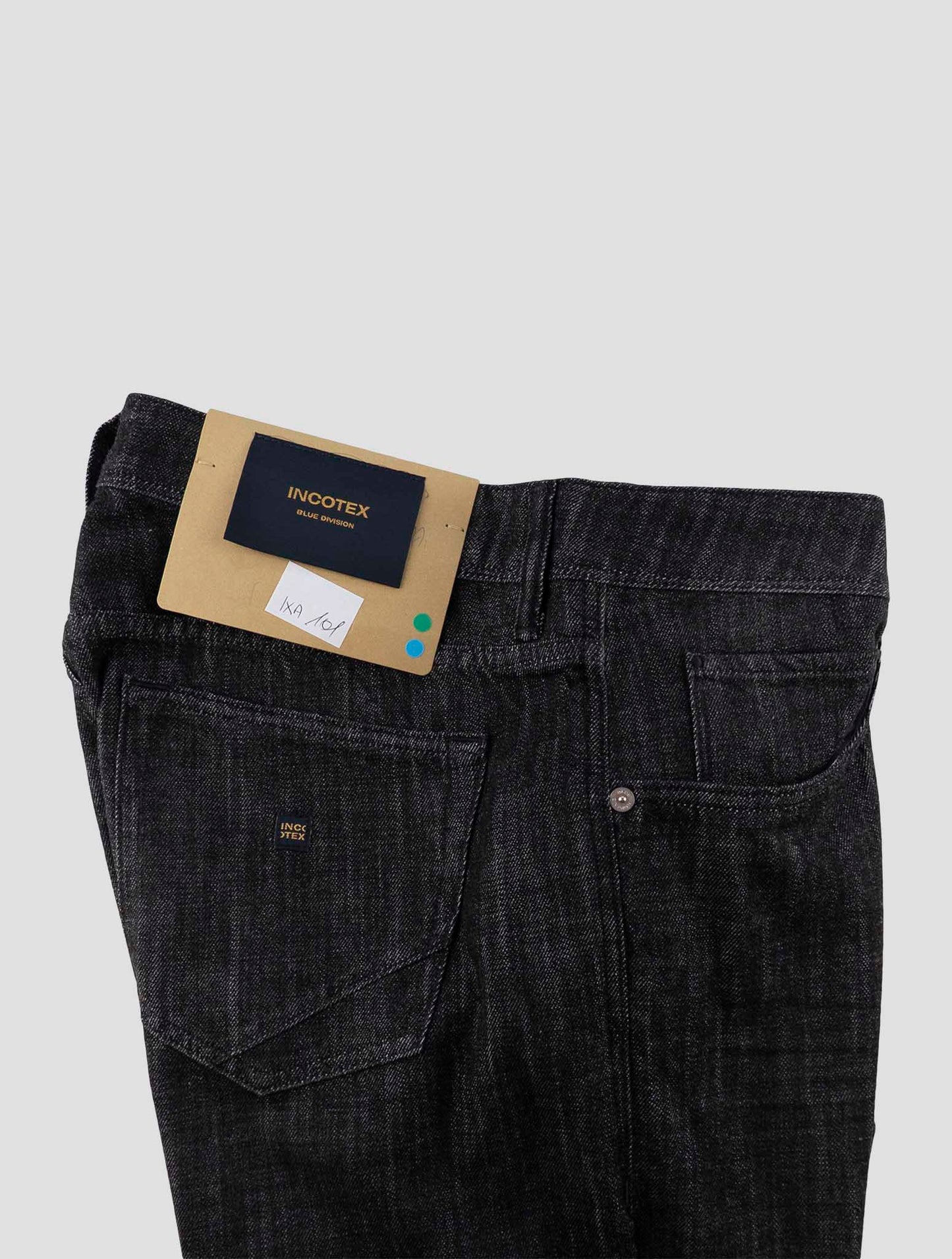 Incotex Dark Gray Cotton Jeans