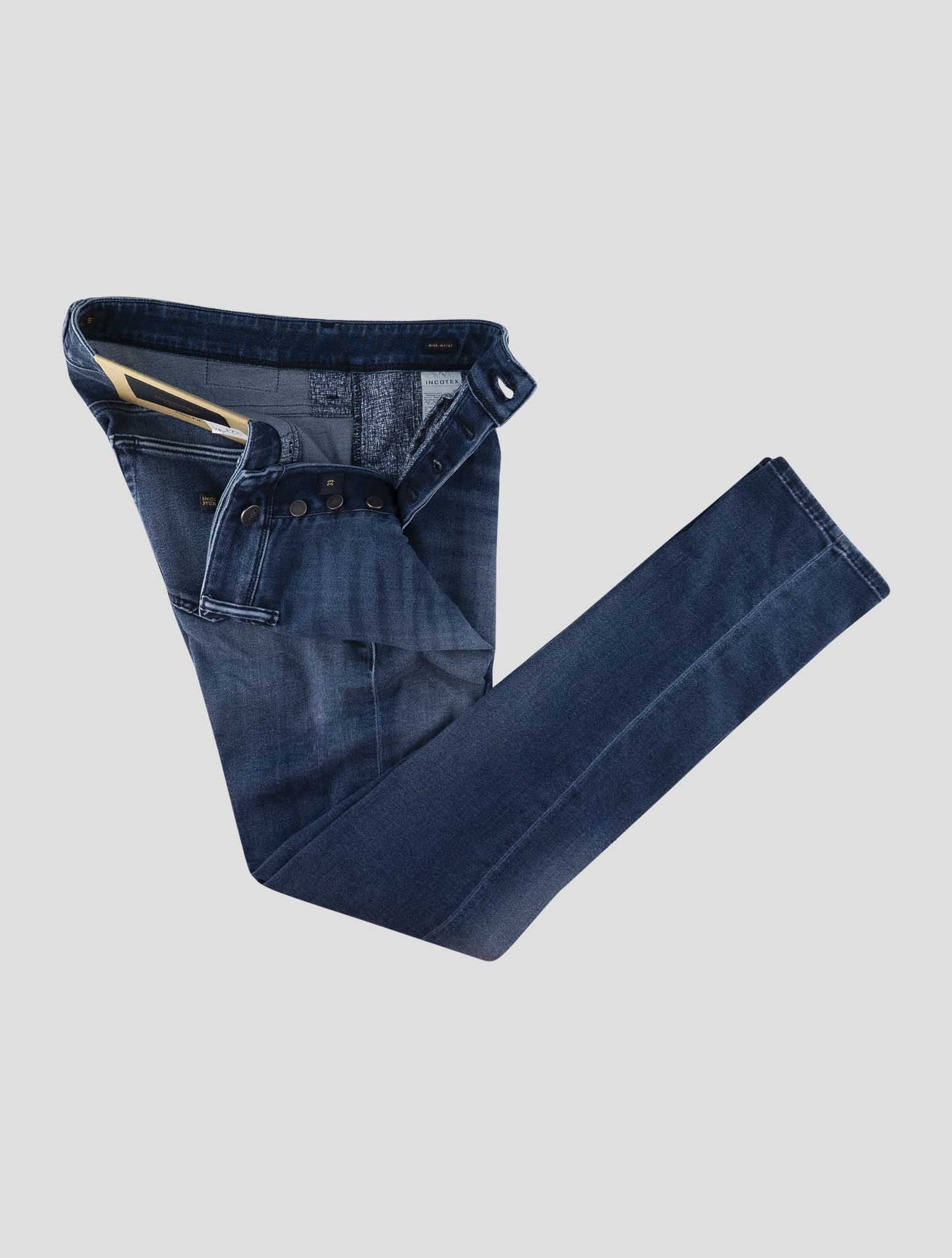 Incotex Blue Cotton Pl Ea Jeans