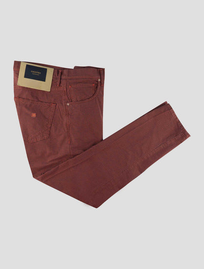 Incotex Red Black Cotton Ea Jeans