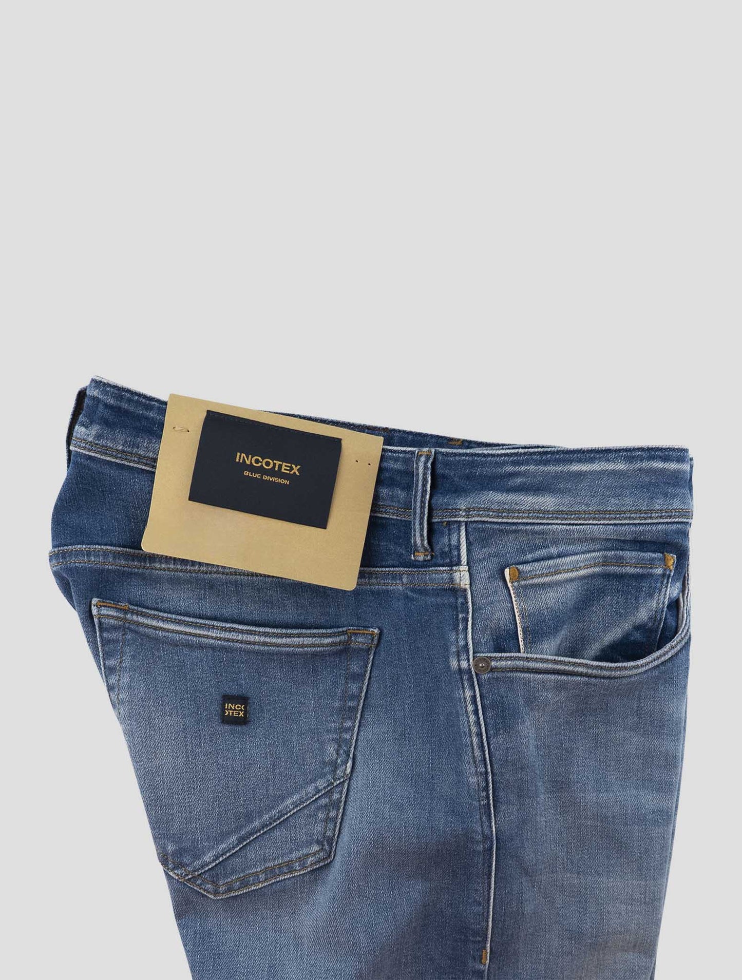 Incotex Blue Cotton Els Ea Jeans