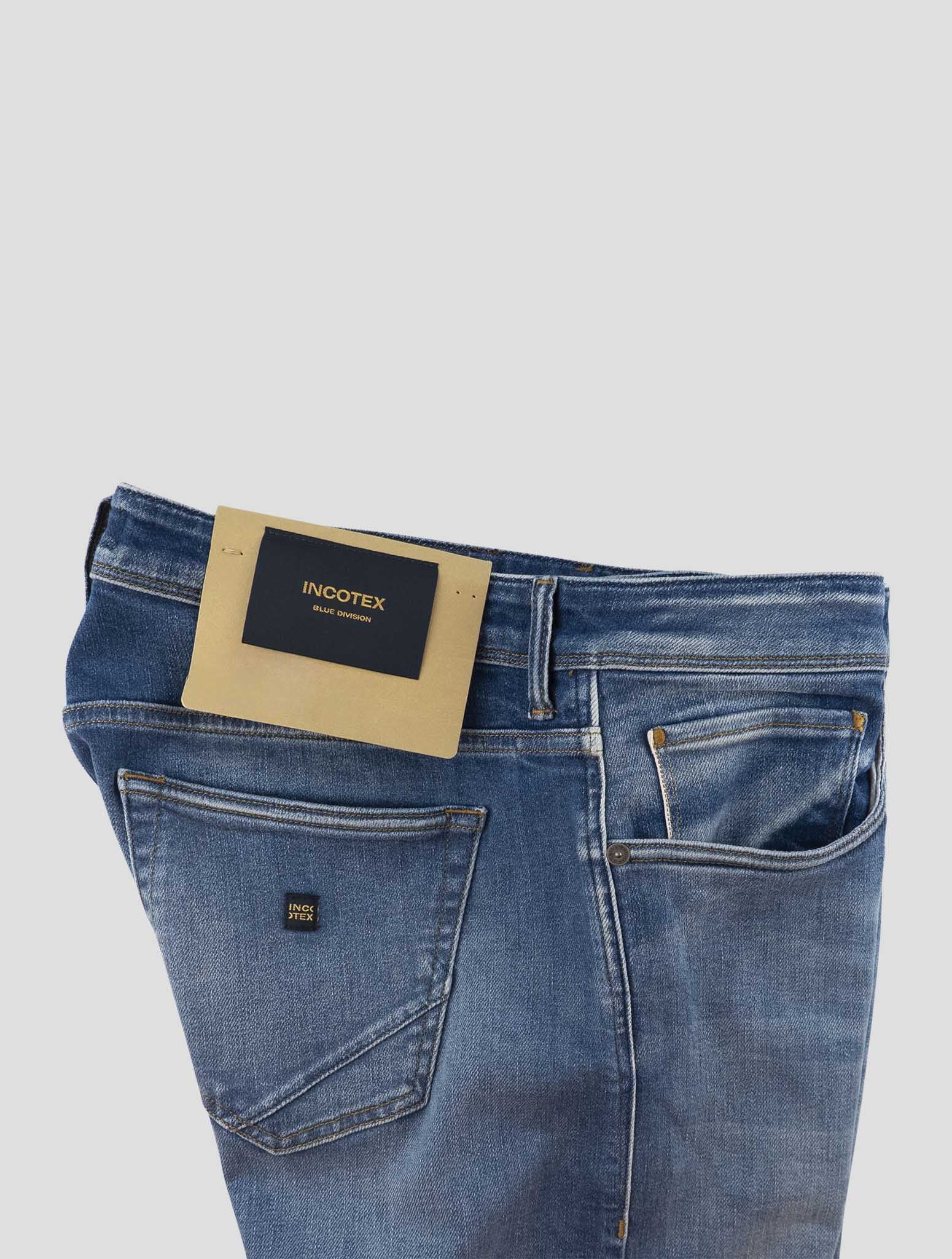 Incotex Blue Cotton Els Ea Jeans