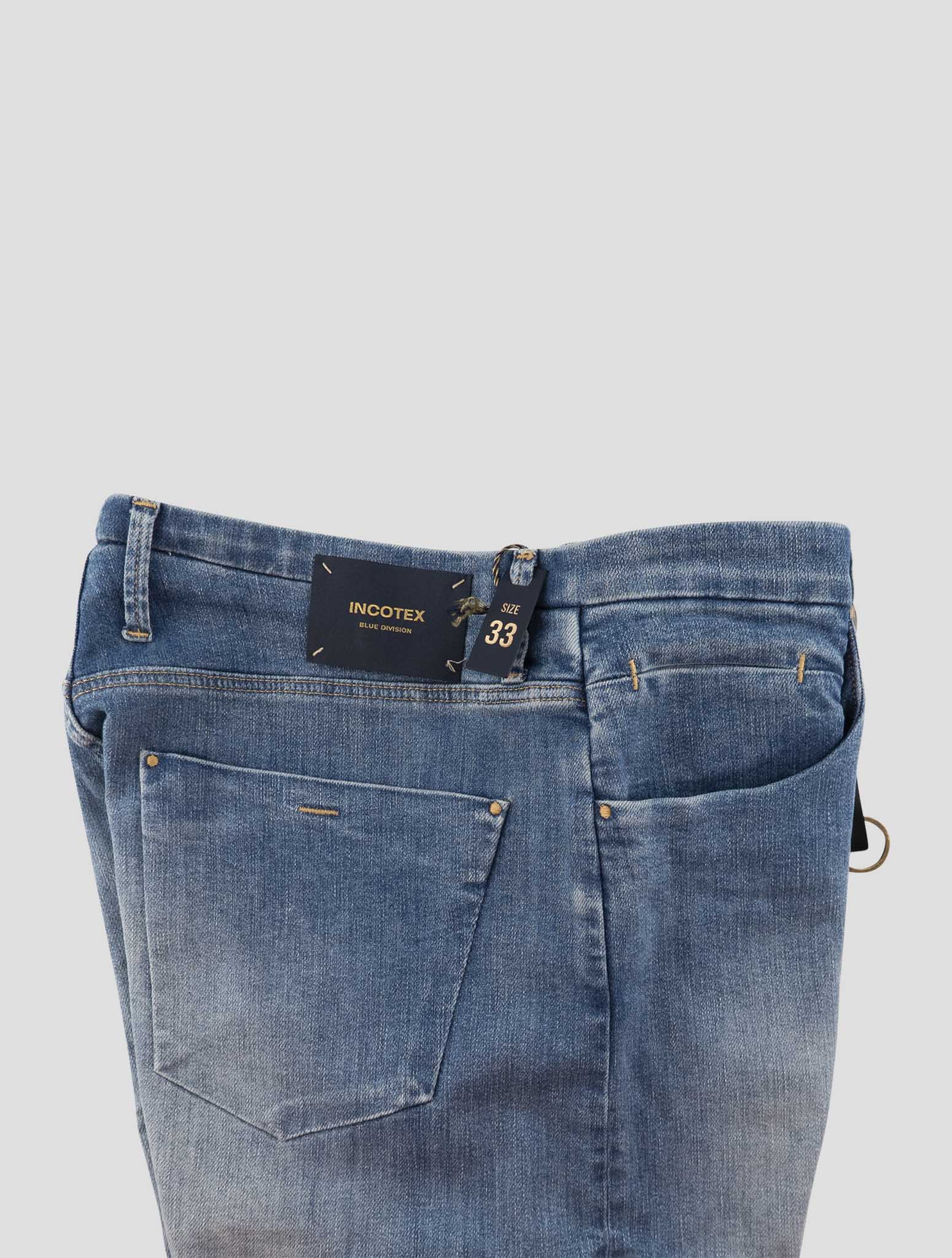 Incotex Blue Cotton Els Ea Jeans