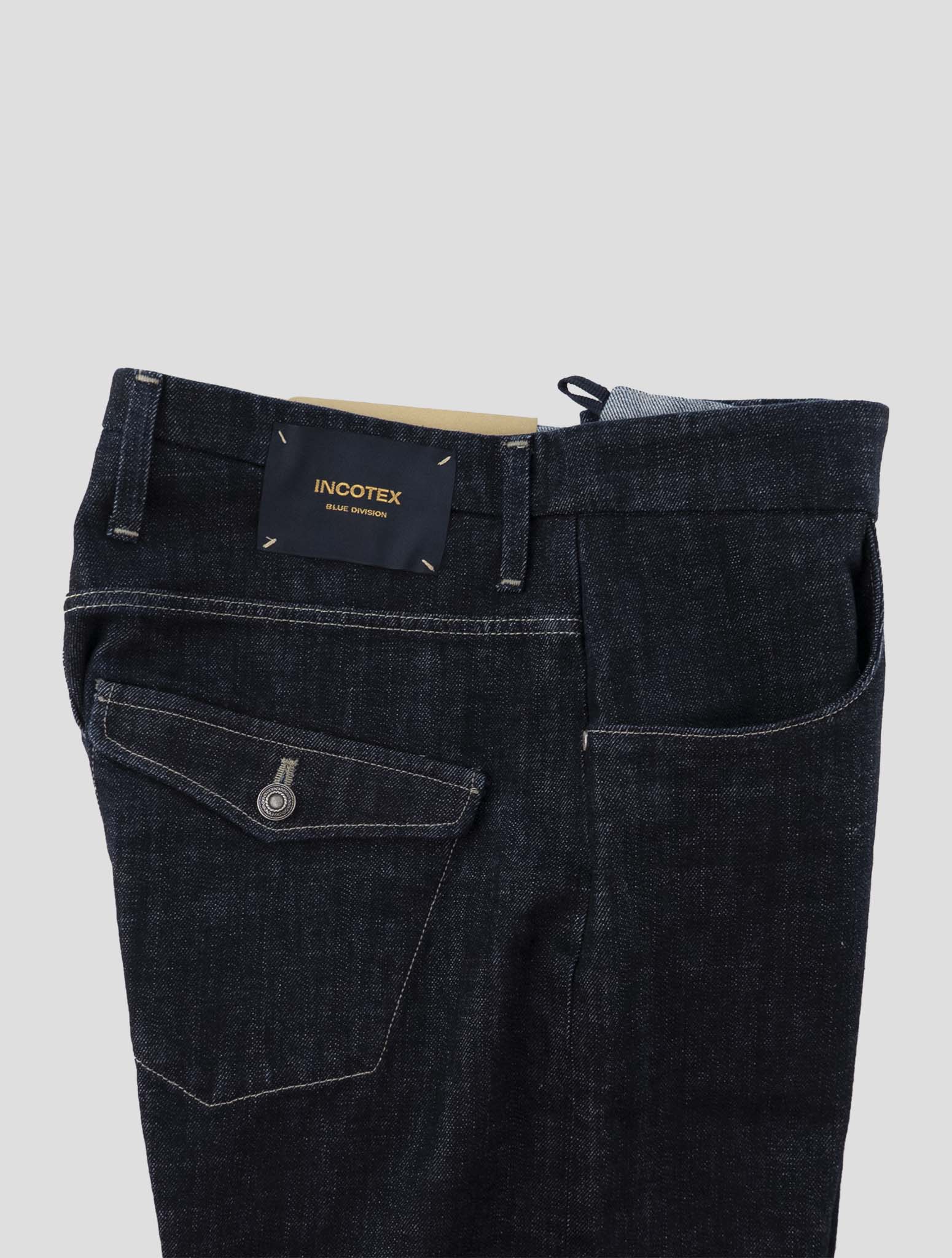 Incotex Dark Blue Cotton Ea Jeans