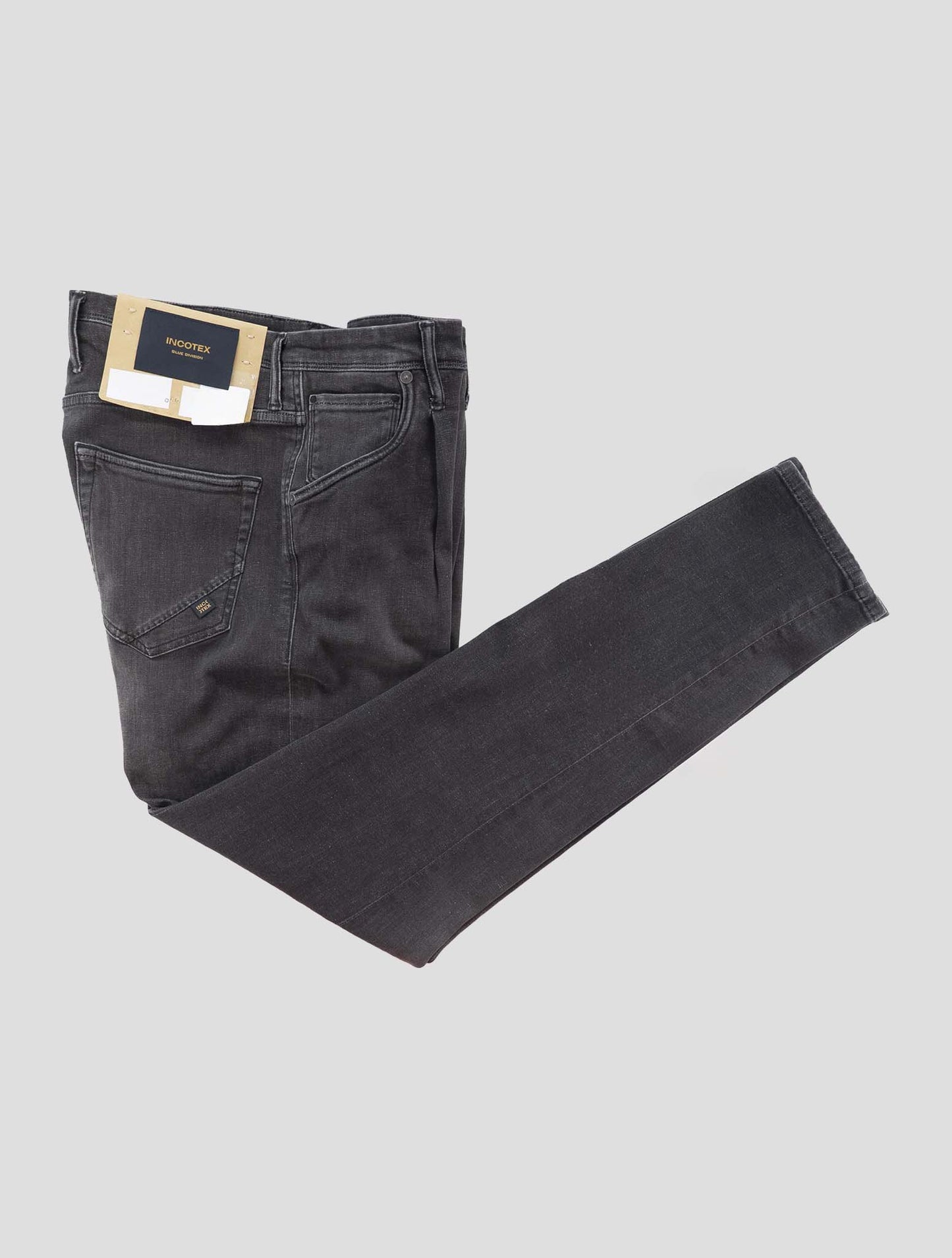 Incotex Gray Cotton Els Ea Jeans