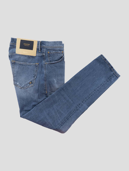 Incotex Blue Cotton Jeans