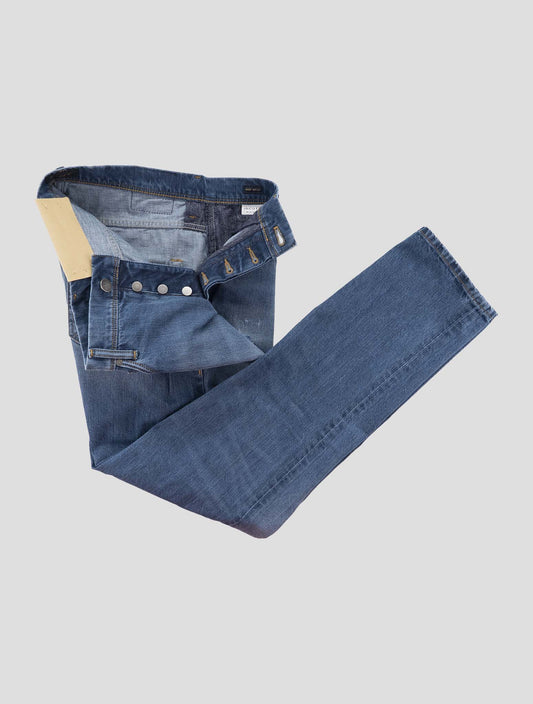 Incotex Blue Cotton Jeans