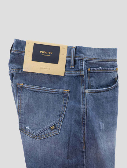 Incotex Blue Cotton Jeans