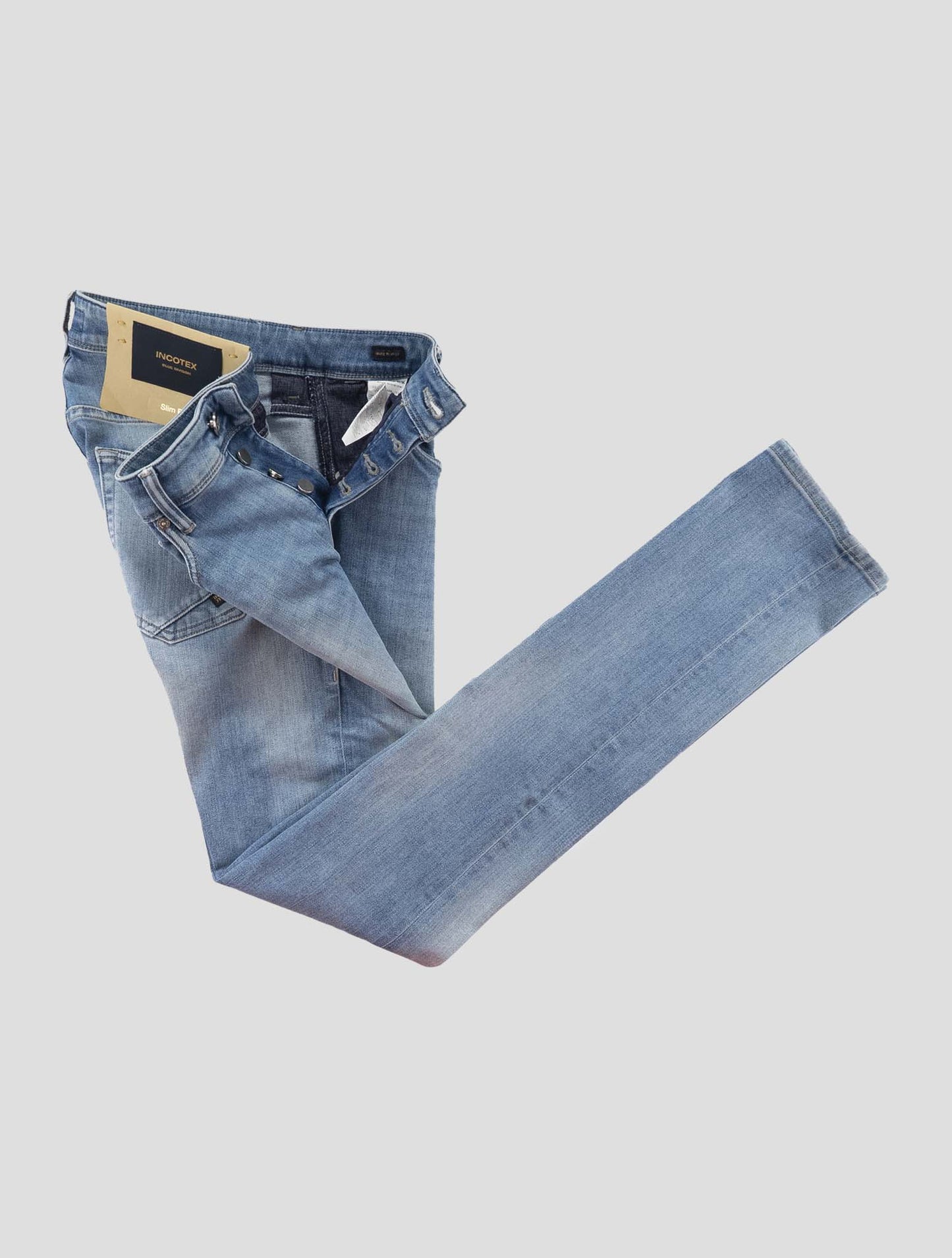 Incotex Light Blue Cotton Els Ea Jeans