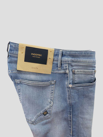 Incotex Light Blue Cotton Els Ea Jeans