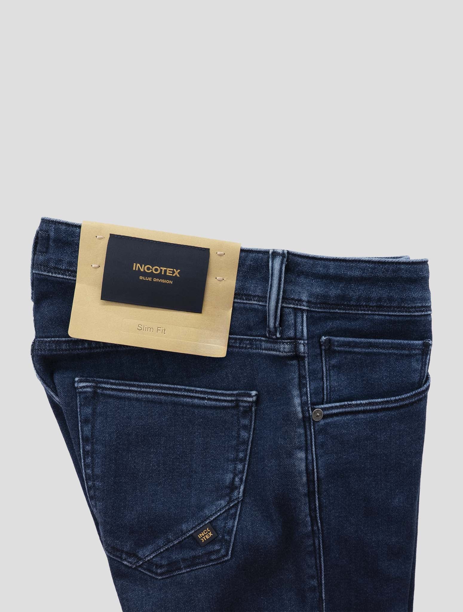 Incotex Blue Cotton Pl Ea Jeans