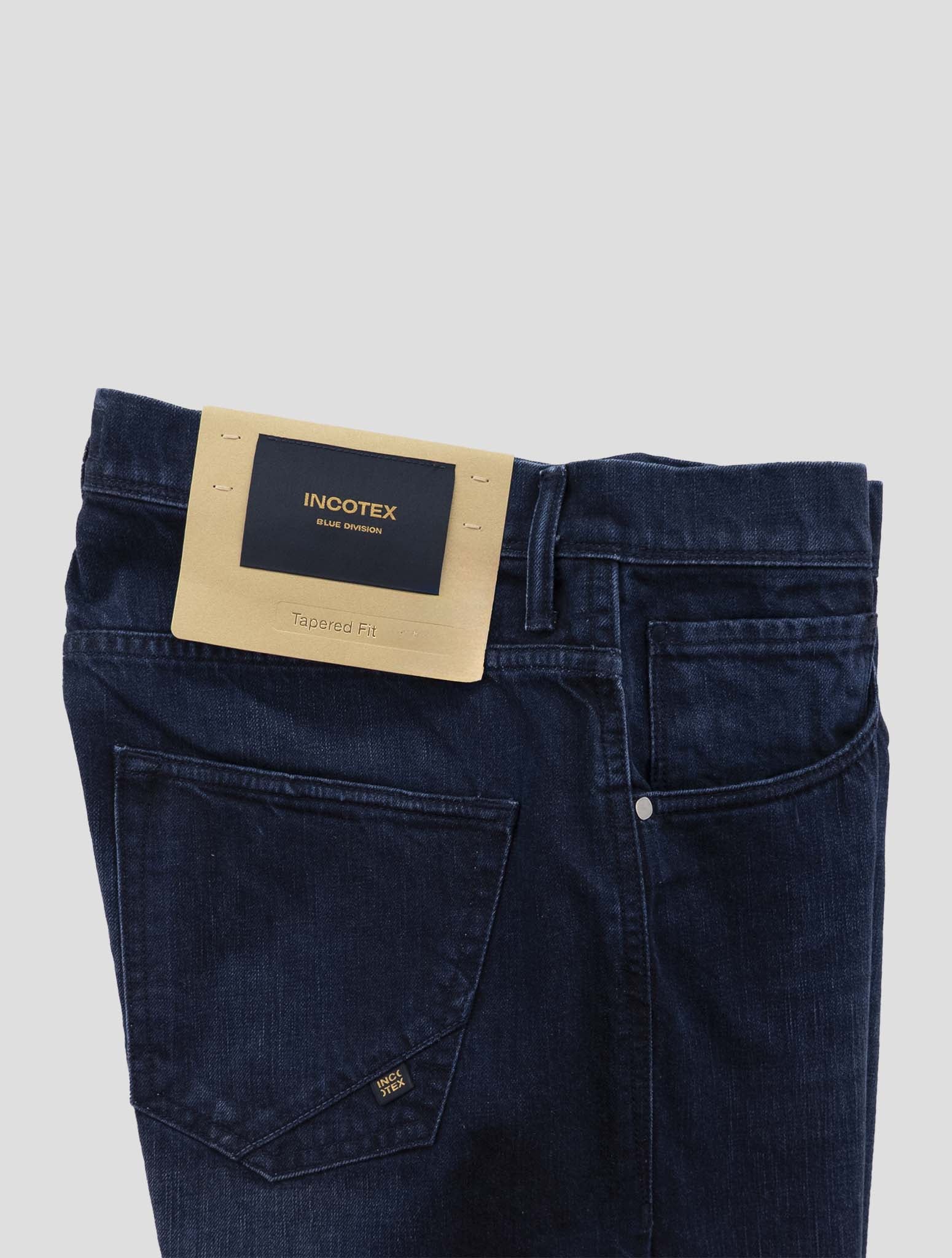 Incotex Blue Cotton Jeans