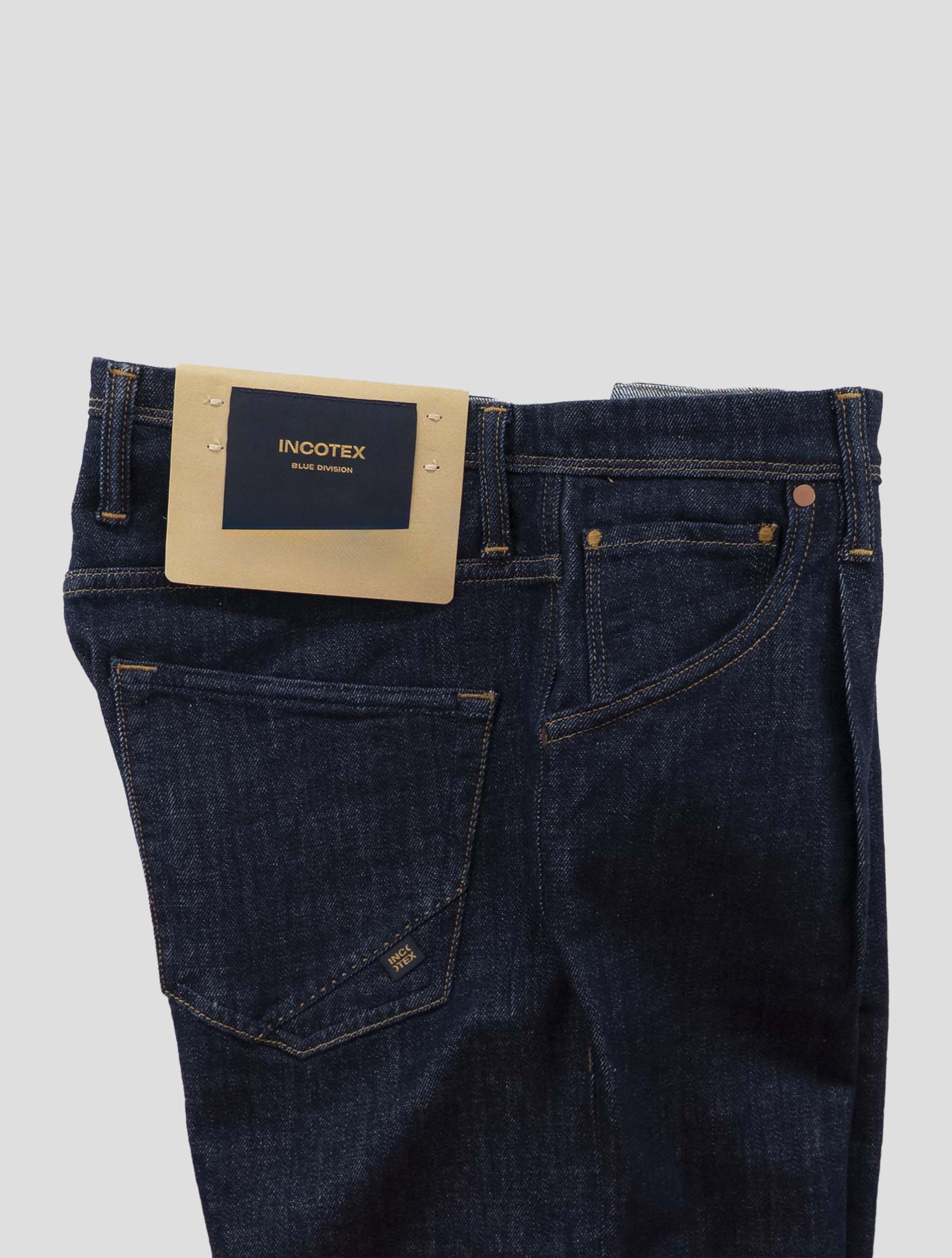 Incotex Dark Blue Cotton Ea Jeans