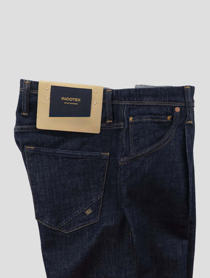 Incotex Dark Blue Cotton Ea Jeans